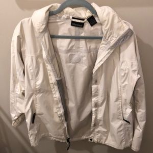 White marmot raincoat